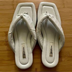 Stradivarius White Sandals